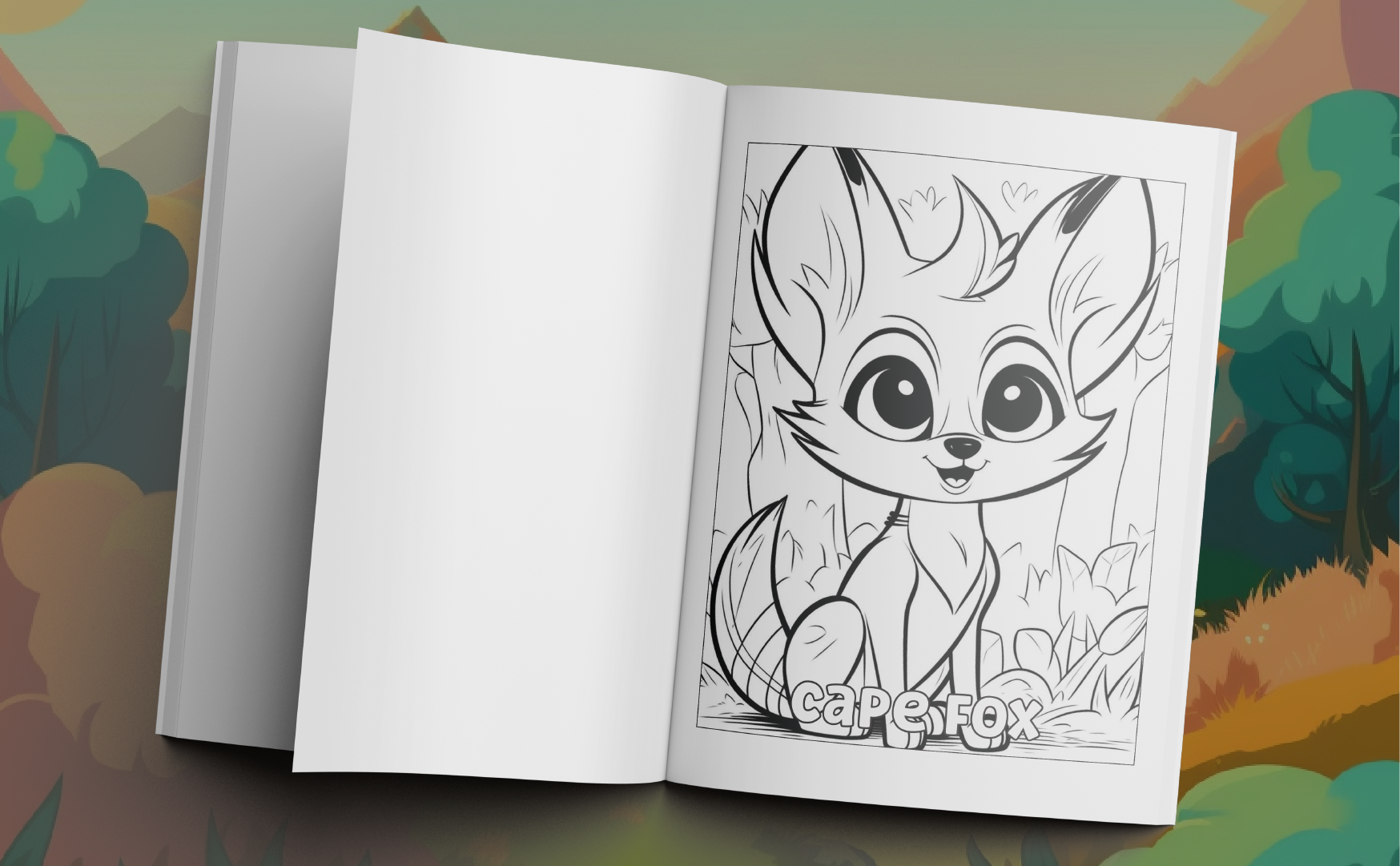 cute animals of africa coloring book